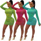 Wholesale Price High Neck Printing Bodycon Wrap Dress ML7252