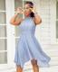 Office Ladies Summer Irregular Sleeveless Dress ARM8067