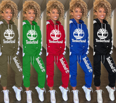 Sports Women's Clothing Autumn Winter Drawstring Hooded Sets HR8085