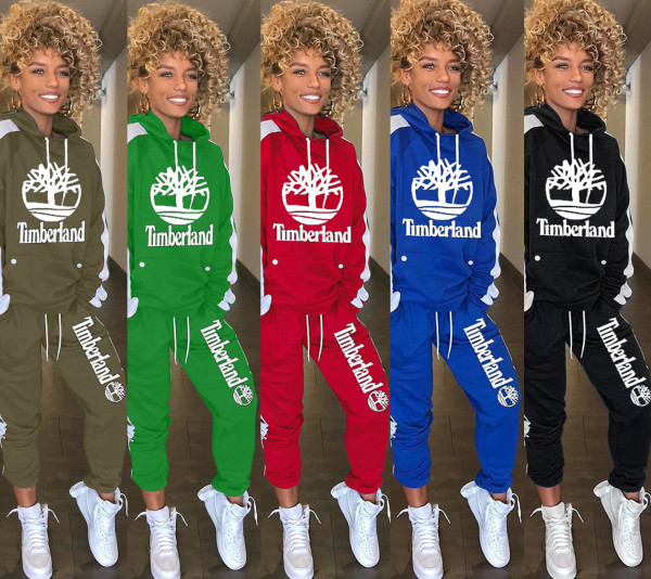 Sports Women's Clothing Autumn Winter Drawstring Hooded Sets HR8085