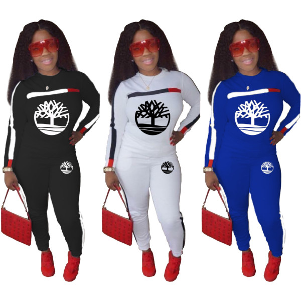 Female Outfits Street Style 3 Colors Printed Autumn Leisurewear SDD9200