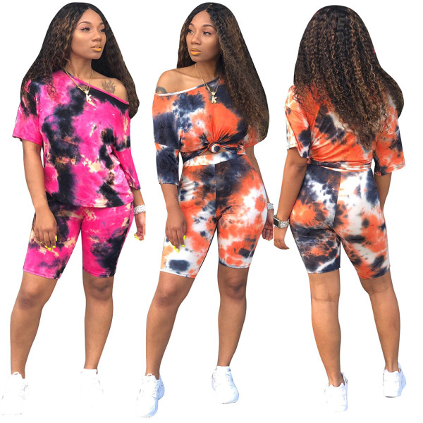Sport Half Sleeves T-Shirt Printing Women Shorts CM592