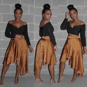 Hot Sell Irregular Women Skirt For Daily Wear LMM8051