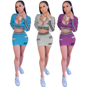 Womens sports home short skirt suit two-piece suit YZ512