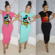 Personalized anime print pullover dress HM6191