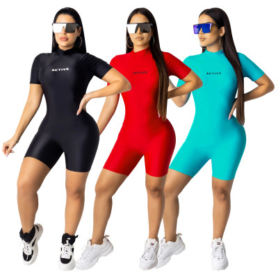 Cheap Price Solid Color Bodycon Running Midi Jumpsuits SDD9173
