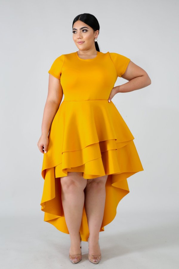 Women's free-tailed dress DM031