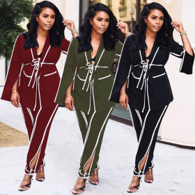 Office Lady Working Suits Two Pieces Sets ALS058