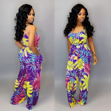 Sexy fashion suspender V-neck jumpsuit SMR95701