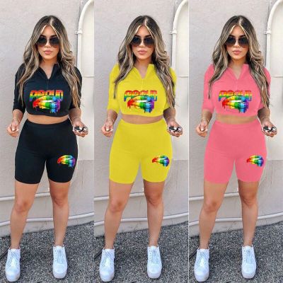 Casual Lip Print Two-Piece Set LSN713