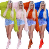 Autumn Winter Fashion Long Sleeves Solid Color Tassel Sweater ZS052