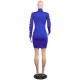 Hot Sale Women Colorful Plaids Patchwork Bodycon Dress K8662