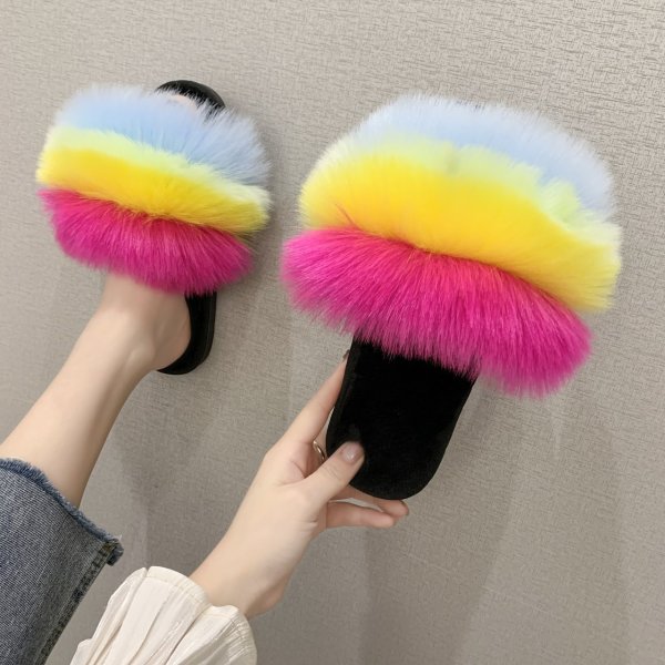 Women\'s shoes soft fluffy camouflage plush home slippers women 36-41 HWJ149