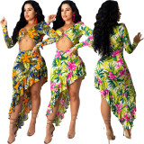 Fashionable classic printed jacket women R6268
