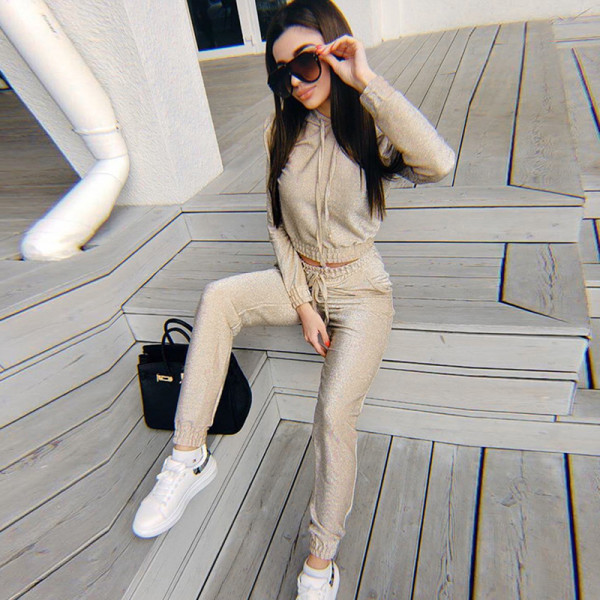 Fall/Winter Sexy Umbilical Wear Suit FLY96077