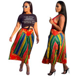 Casual Summer Multicolor Pleated Skirts For Women YZ1859
