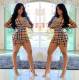 Plaid Sexy Tight Skirt FM1257