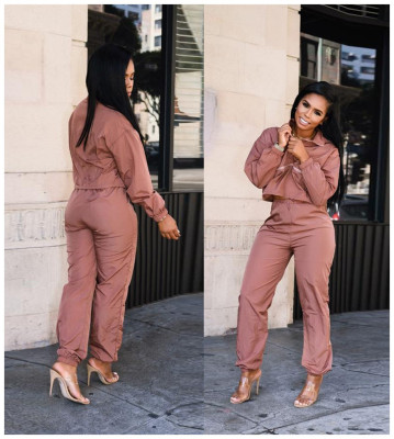 Running Solid Color Long Clothes Leisure Suits For Women ORY5054