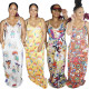 Sexy Women's Cute Cartoon Printed Sling Mopping Ladies Dress KZ135