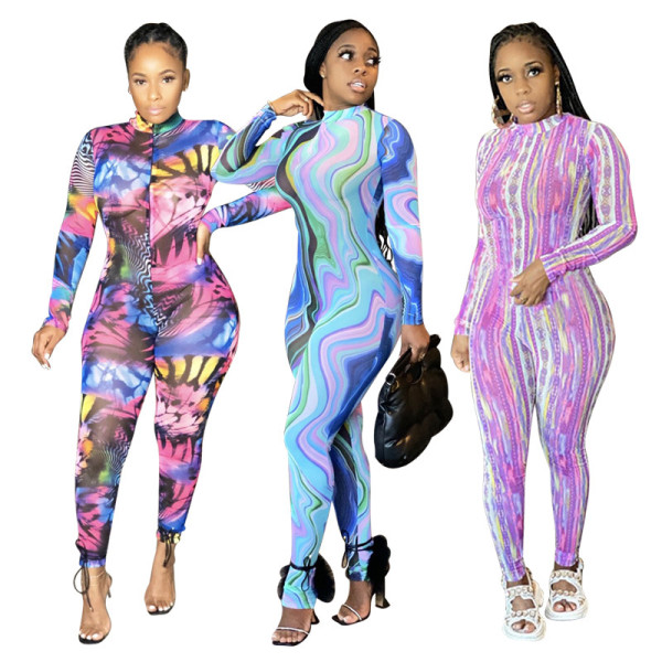 Nightclub sexy perspective jumpsuit MY9649