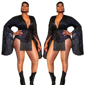 Bling Bling Sequins Sexy Club Mini Dress SMR9132