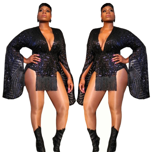Bling Bling Sequins Sexy Club Mini Dress SMR9132