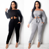 HOT SALE Sexy 2 Pcs Set Women Autumn Outfit OFN6143