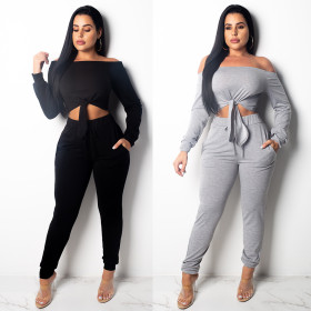 HOT SALE Sexy 2 Pcs Set Women Autumn Outfit OFN6143