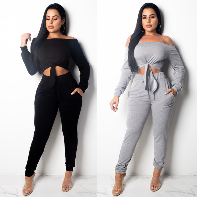 HOT SALE Sexy 2 Pcs Set Women Autumn Outfit OFN6143