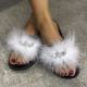 Fashion hairy bright diamond large size craft sandals QF2125