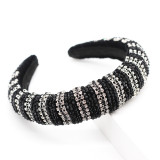 Baroque Colorful Hair Band Sponge Luxury Prom  Catwalk Hair Accessories JB122700004