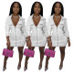 Womens Autumn and Winter Embroidered Letters Sweater Hooded Dress Q689