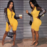 Wholesale Ladies Slim Bodycon Zipper Sport Jumpsuit KA7055