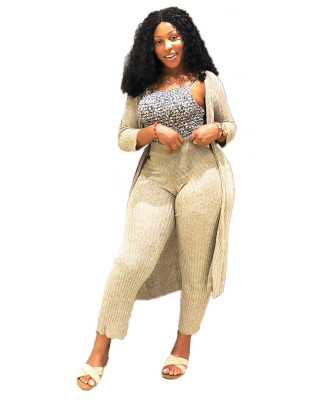 Leisure Women Suits Cardigan coat Straight Trousers LM9006