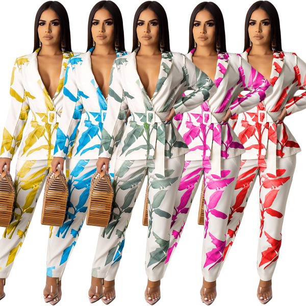 Leisure long sleeve trousers suit YY5080