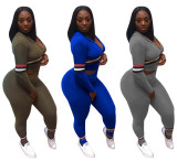 Running 2 Pieces Suits Hoodie Top Slinky Pants YMT6028
