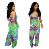 Sexy fashion suspender V-neck jumpsuit SMR95701