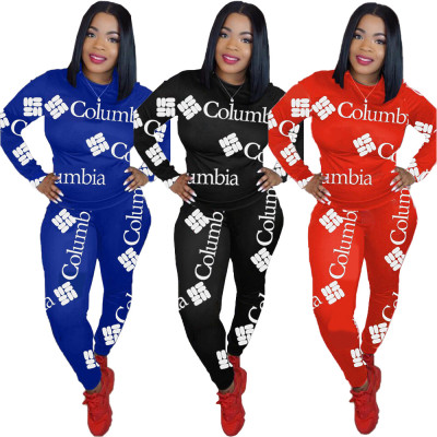 Online Wholesale Oversize Two-Piece Letters Print Sport Outfits DN8346