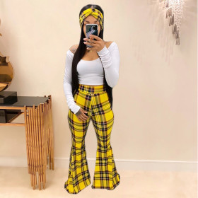 Women's three-piece suit (including T-shirt bell-bottom turban) YY5167