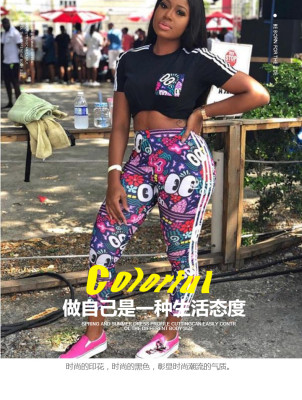 Street fashion personality jacket trousers waist slacks two-piece suit TY2157