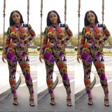 Colorful Print Women Two Pieces Sets AL014