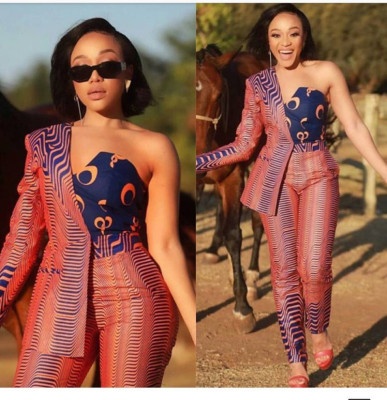 Fashion casual sexy irregular suit wrapped chest top two-piece suit LZ700