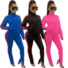 Online Wholesale Sports 2 Pieces Winter Female Zipper Outfits X9213