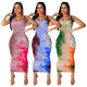 Fashion Tank Style Printing Dress For Daily Wear QQM3682