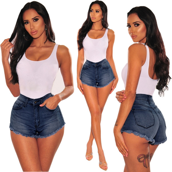 Casual Women Summer High Waist Jean Shorts JLX5021