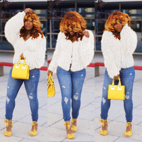 Hot Sale Pure Color Cardigans Sweater Q172