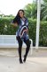 Lovely Casual Printing Half Sleeves Ladies Dress LD8059