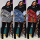 Fashion Knitting Stitching High Collar Long Sleeves Mini Dress K8947