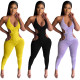 Womens clothing, suspenders, folds, open back, sexy trousers, jumpsuits LML220