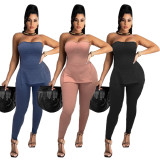 Pure color casual jacket with slit pit strip suit LY007